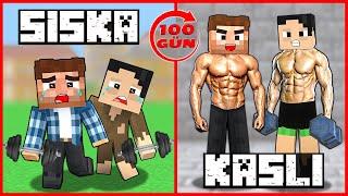 ALI AND HASAN BUILD MUSCLE FOR 100 DAYS!  - Minecraft