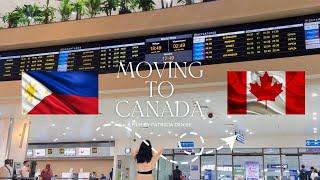 CANADA  VLOG: MY FIRST INTERNATIONAL TRAVEL | 12 HOURS FLIGHT, Airplane & Airport Clips.