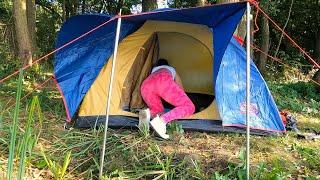 Girl  Solo Camping trip by a beautiful Lake | Relax alone in a quiet space  #outdoors #nature