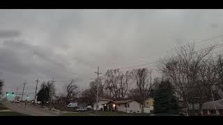 Omaha Nebraska 12/15/2021. Intense lightning ahead of the storm.