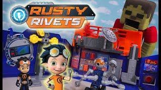 Rusty Rivets Rivet Lab Playset Toys Nickelodeon Cartoon Full Episode Show Unboxing Zombie Steve