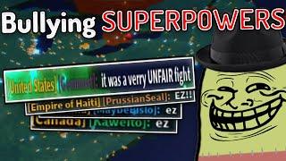 Bullying Superpowers in Rise of Nations