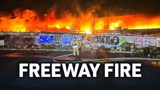 Massive Fire Shuts Down LA Freeway; Son of Hollywood Producer Arrested | NTD Tonight – Nov. 13