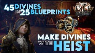 POE 3.25 - Guide to make Divines with Heist