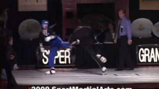 Sage Northcutt v Keyon Allen - Boys team sparring finals - 2009 NBL Supergrands