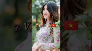 Top 10 Asian Countries With Most Beautiful Women #shorts #beautiful #asian #women