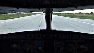 Airbus A320 Cockpit View Takeoff from Rhodes - Startup to Climbout! Cockpit View and ATC!