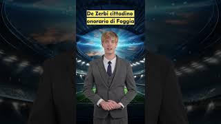 Roberto De Zerbi cittadino onorario di Foggia: un legame viscerale con la città