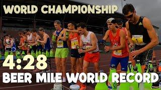 New 4:28 BEER MILE WORLD RECORD by Corey Bellemore — Beer Mile World Classic 2021