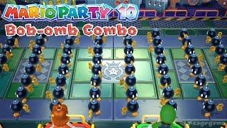 Mario Party 10 - Bob-omb Combo Minigame Gameplay [ HD ]