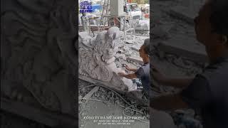 Cực phẩm rồng đá - Rồng đá bậc thềm - Rồng chầu bậc thềm - Đá mỹ nghệ Đạt Phong