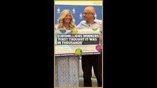 EuroMillions winners ‘first thought it was in thousands’