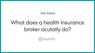 What Does a Health Insurance Broker Actually Do?