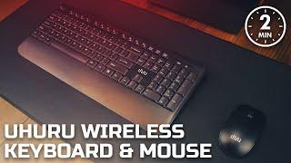 BUDGET Wireless Keyboard & Mouse?! | UHURU 2.4G Wireless Keyboard and Mouse // 2-Min Review ep. 002