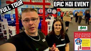 AMAZING KOI SHOW**SO MANY KOI DEALERS IN ONE PLACE**EPIC WEEKEND FULL TOUR AND INTERVIEWS