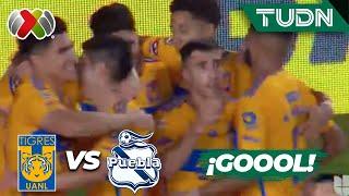 ¡ESPECTACULAR GOL DE NICO IBÁÑEZ!  | Tigres 3-0 Puebla | 4tos Final - AP2023 | TUDN