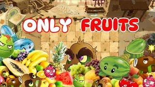 Can You Beat Plants Vs. Zombies 2 WITH ONLY FRUITS? (Wild West)