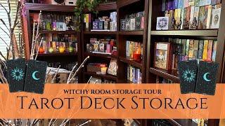 New Bookshelves - How I Store My Tarot and Oracle Collection - Witchy Room Tour