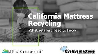 California Mattress Recycling: What Retailers Need to Know