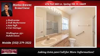 3 bedroom 2 bath Villa Villa for sale in active adult community in Spring Hill Florida