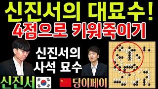 신진서의 대묘수! 4점으로 키워 죽이기~ 당이페이 꼼짝 못하네 [신진서 9단 VS 당이페이 9단 한중슈퍼매치 하이라이트 2023-09-18] #바둑 #신진서 #한중슈퍼매치