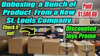 Unboxing a Bunch of Mystery Products from a New St. Louis Company I paid $1,500.00 MLB & NFL items