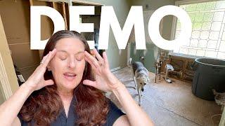 1990's Primary Bath Makeover! Week One - DEMO and Destruction Weekly Vlog