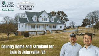 Country Home and Farmland for Sale in Jetersville, VA