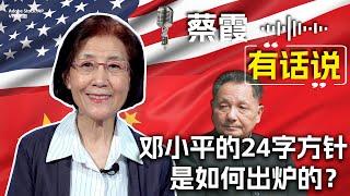 蔡霞有话说：邓小平的24字方针是如何出炉的？