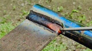 millions of welders don't understand the trick of welding rusty plates to rods