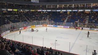 Erie Otters defender Matthew Schaefer goal against the Niagara IceDogs