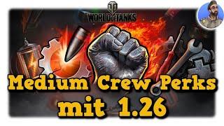 Medium Panzer Crew Perks mit 1.26 - Was soll ich skillen im Medium? - World of Tanks