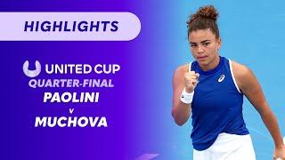 Jasmine Paolini (ITA) v Karolína Muchová (CZE) - United Cup Highlights | Wide World of Sports