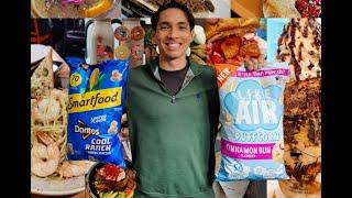 Like Air Cinnamon Bun Puffcorn vs Smartfood PopCorn Doritos Cool Ranch - AndrewEatsAll