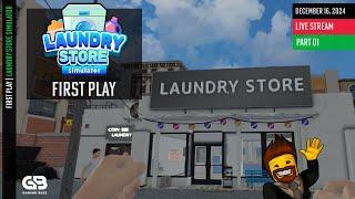  First Play Laundry Store Simulator | Merchant Monday with Imaflanker! 