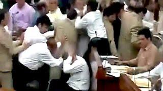 Brawl in Jammu and Kashmir assembly between opposition, ruling lawmakers