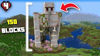 I Built a MASSIVE Iron Golem To Protect This Village In Minecraft Hardcore