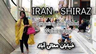 Iran-Shiraz MOST AMAZING STREET Mali Abad Virtual Walking Tour/خیابان معالی آباد شیراز