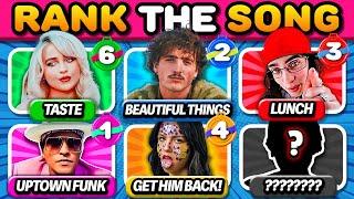 RANK THE SONG!  But Without Knowing the Next One | Music Quiz Challenge