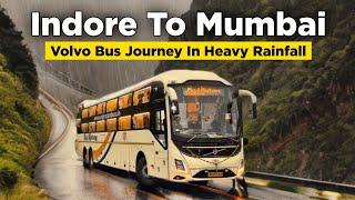 Indore to Mumbai Volvo Bus Journey in Heavy Rainfall | Raj Ratan Travels