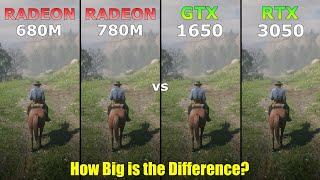 Radeon 680M vs Radeon 780M vs GTX 1650 vs RTX 3050 - How Big is the Difference?