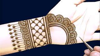 रमजान ईद स्पेशल आसान मेहंदी डिजाइन||अरेबिक हिना मेहंदी लगाना सीखें||Ramzan Eid simple Arabic henna