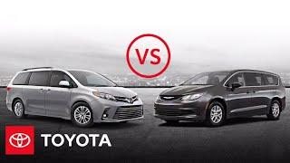 2020 Toyota Sienna XLE vs. 2020 Chrysler Voyager LX | Minivan Comparison | Toyota