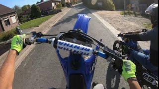 YZ 250 x YZ 125 ILLEGAL STREET RIDE!! POV WHEELIES!!!