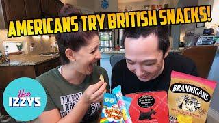 Two Americans Try British Snacks! (HILARIOUS)