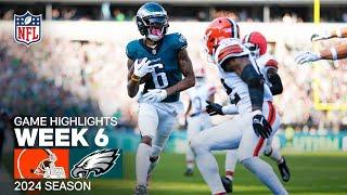 Cleveland Browns vs. Philadelphia Eagles | 2024 Week 6 Game Highlights