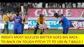 Sanju Samson storm lands in Durban| Selfless on a tough pitch | Back to Back T20I Hundreds| 10 sixes