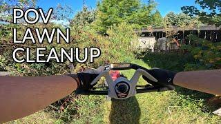 POV Lawncare | Cleaning Up An Overgrown and Ugly Lawn