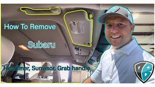 Subaru Headliner Removal, Grab Handle, Sunvisor  | Dent Baron Raleigh, NC