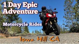 One Day Adventure Motorcycle Ride Through Iowa Hill CA | Old Cop Motovlogs